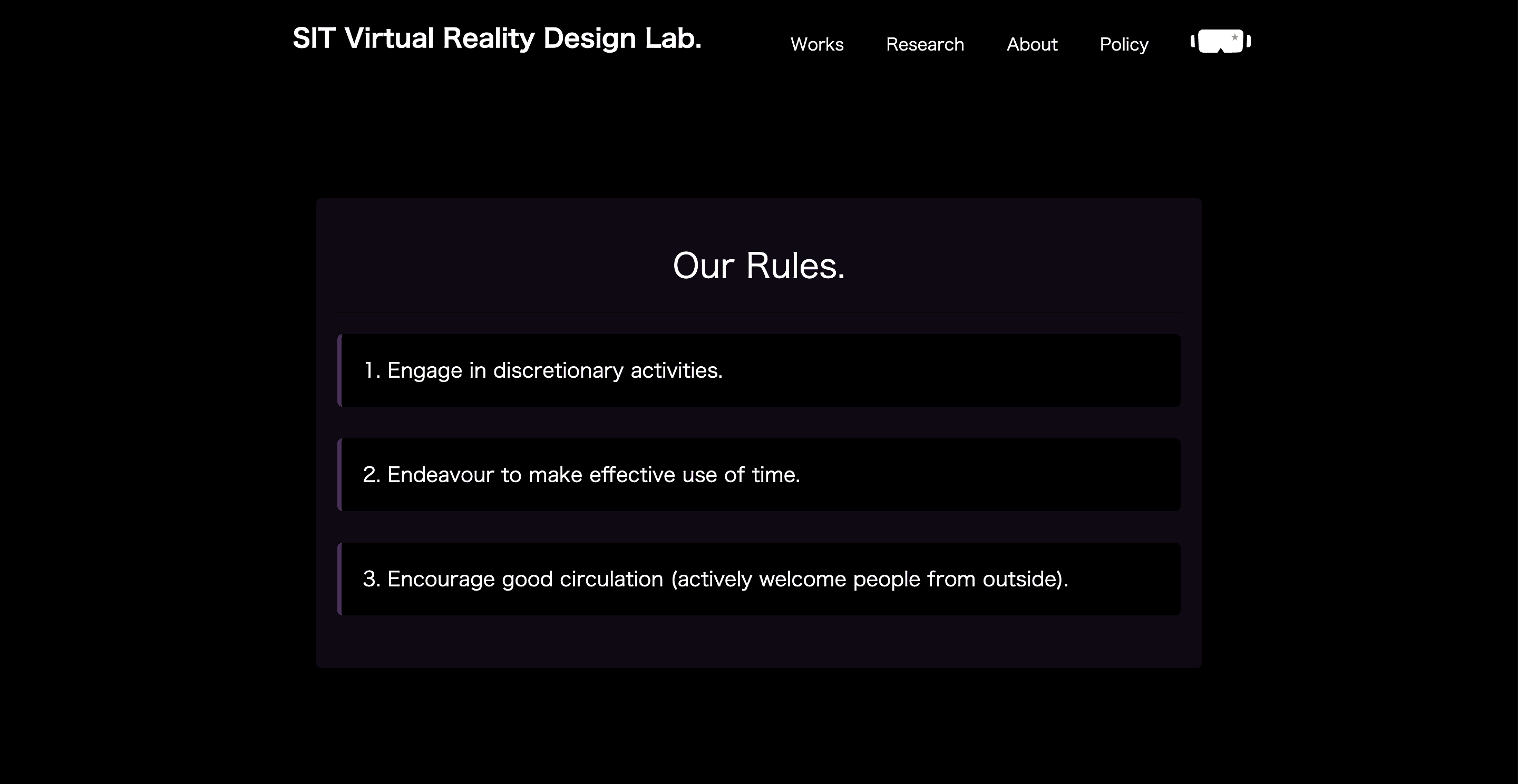 VR HOMEPAGEの公開